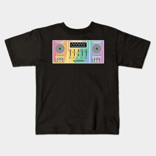 Rainbow DJ digital turntables Kids T-Shirt